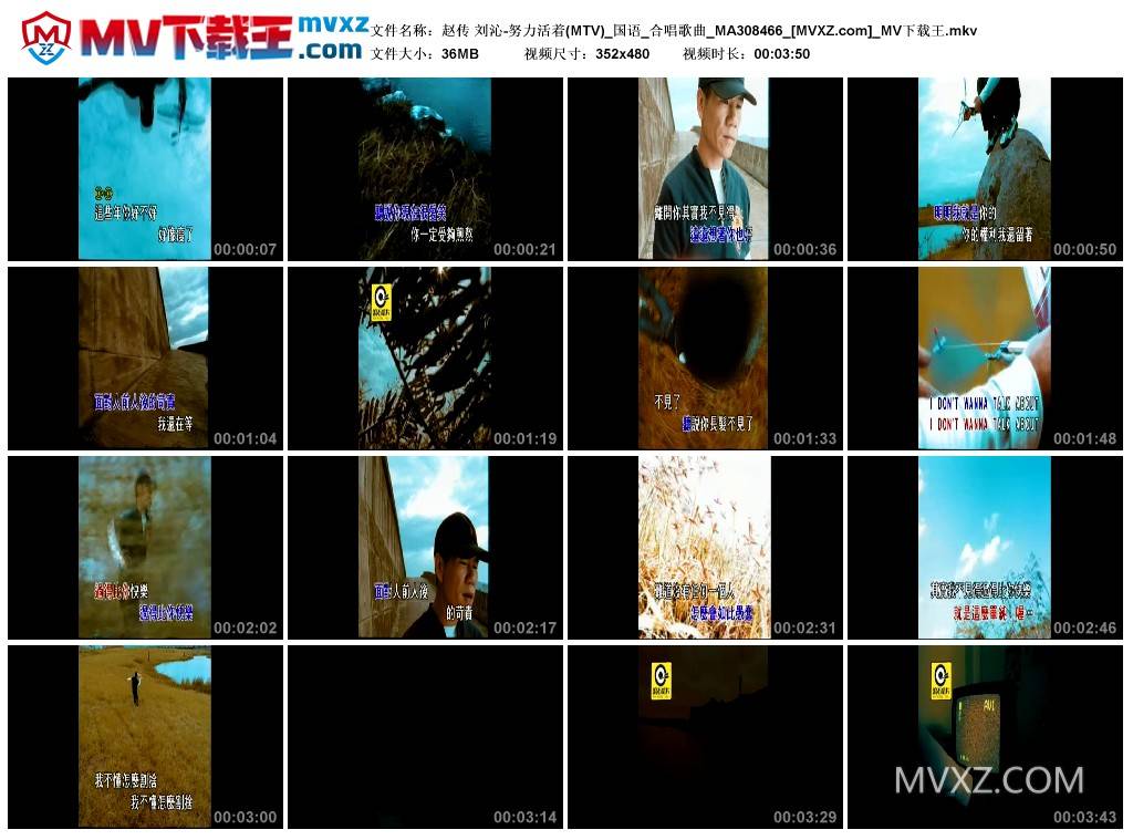 赵传 刘沁-努力活着(MTV)_国语_合唱歌曲_MA308466